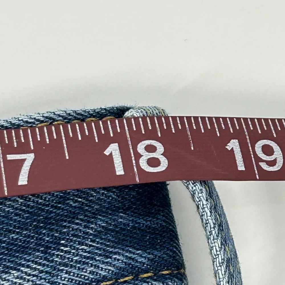 Levis 501 150th Anniversary Jeans Men's 36x34 Blue Distressed Straight Leg Denim